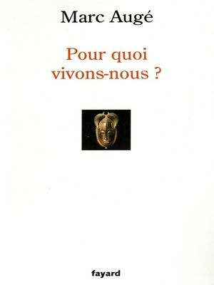cover image of Pour quoi vivons-nous ?